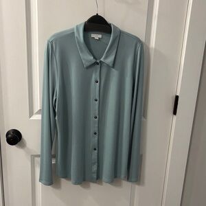 J. Jill Teal Button Down Shirt